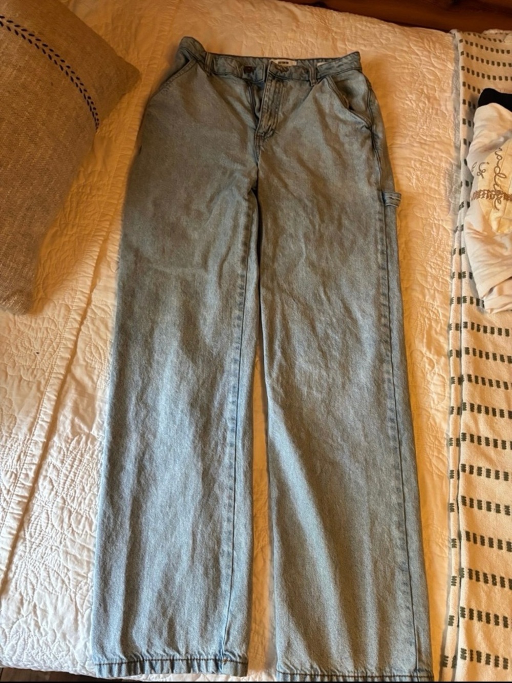 Cotton On Light Blue Straight Leg Jeans